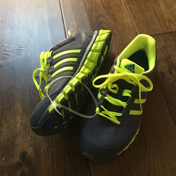 neon yellow adidas shoes